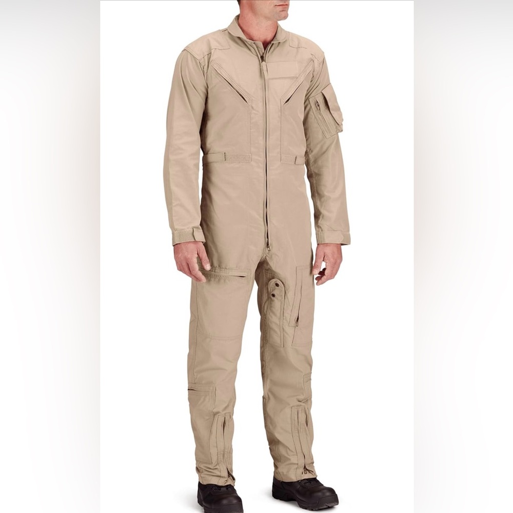 NWT Propper Poly CTTN Coverall Men's Large Regular Color Beige